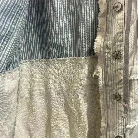 We The Free Okinawa Denim Duster Size XS Free People Hooded Jacket - Picture 12 of 14